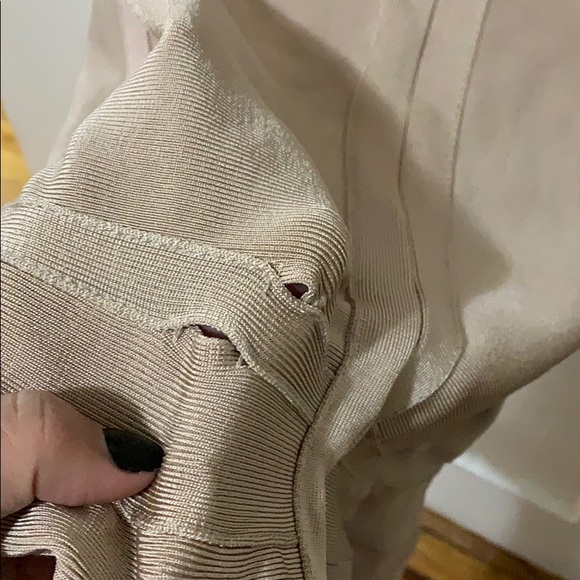 Nude color bodycon dress - Picture 3 of 4